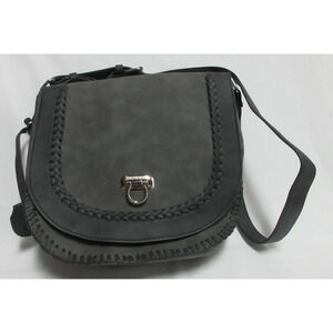 Browning Concealed Carry Shoulder Purse Gun Handbag in Charcoal Gray Suede Like